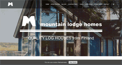 Desktop Screenshot of mountainlodgehomes.co.uk