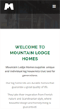 Mobile Screenshot of mountainlodgehomes.co.uk